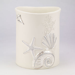 Sequin Shells Wastebasket