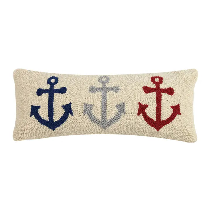 Anchor Trio Hook Pillow