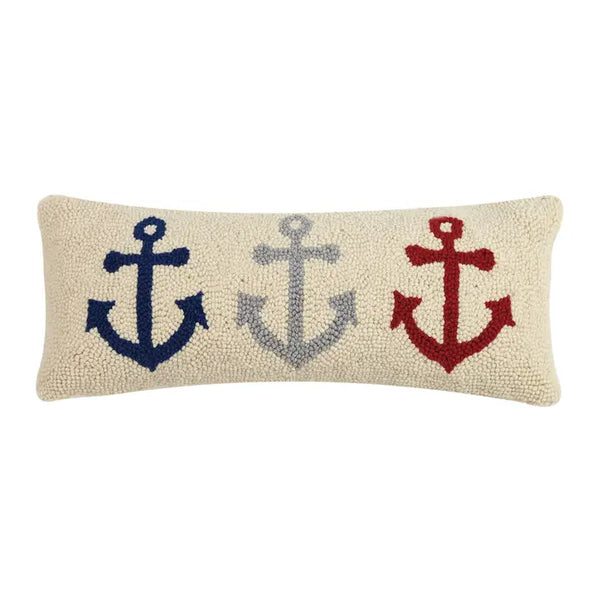 Anchor Trio Hook Pillow