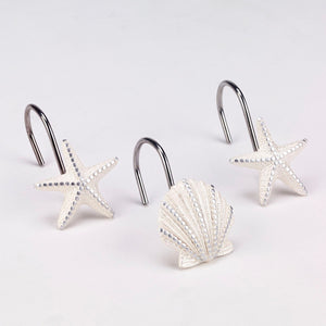 Sequin Shells Shower Hooks