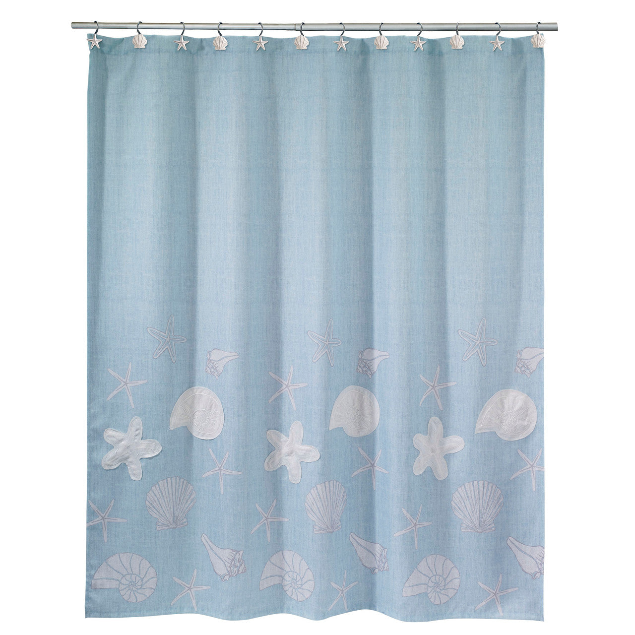 Sequin Shells Shower Curtain