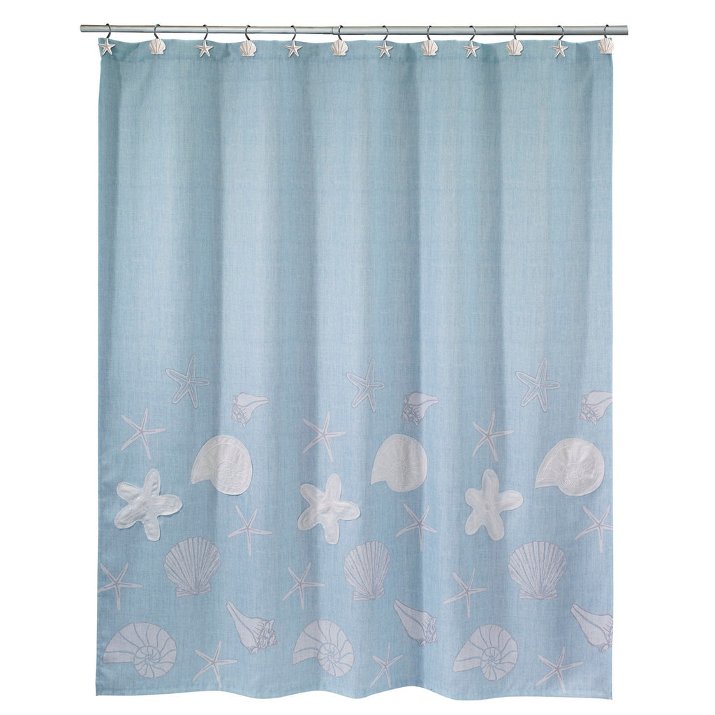 Sequin Shells Shower Curtain