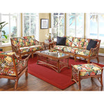 Bali 6 Piece Livingroom Furniture Set - Brown