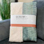 Kochi Teal Throw Blanket