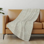 Soft Essentials Beige Throw Blanket