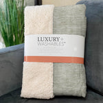 Soft Essentials Beige Throw Blanket