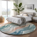 Pacifica Teal Copper Rug