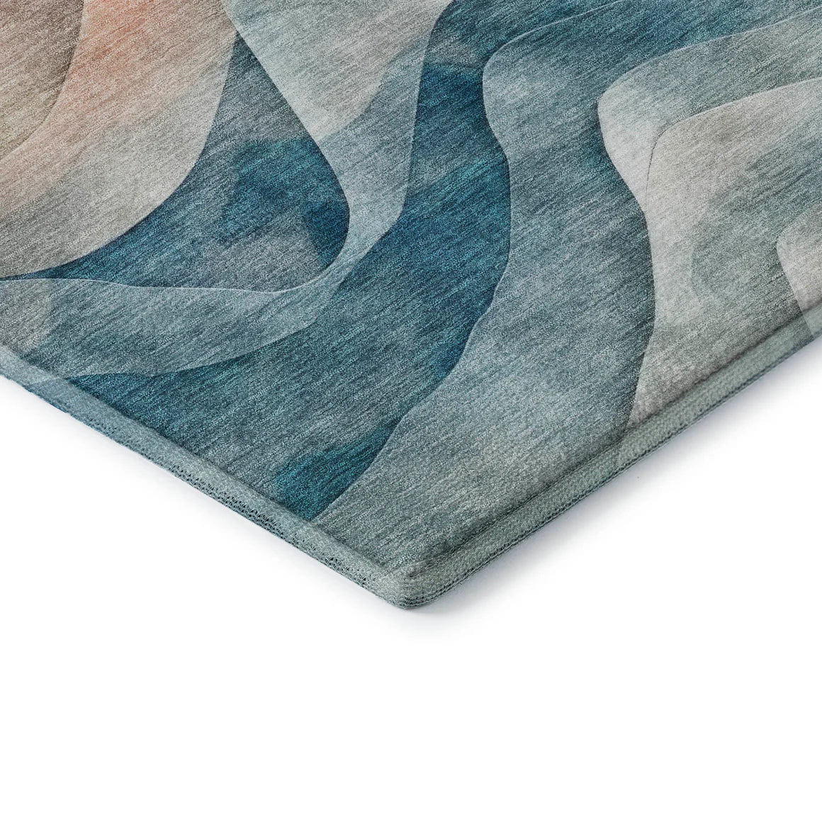 Pacifica Teal Copper Rug