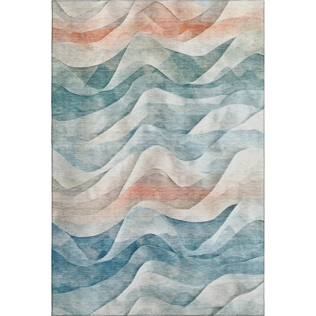 Pacifica Teal Copper Rug