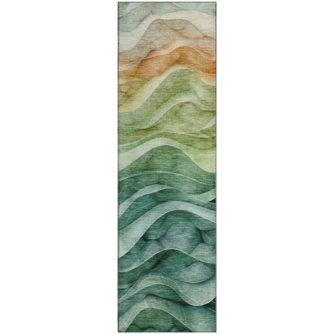 Pacifica Teal Orange Rug