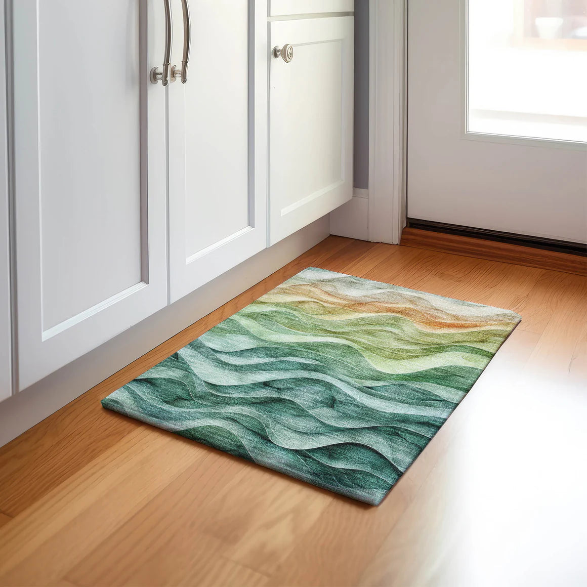 Pacifica Teal Orange Rug