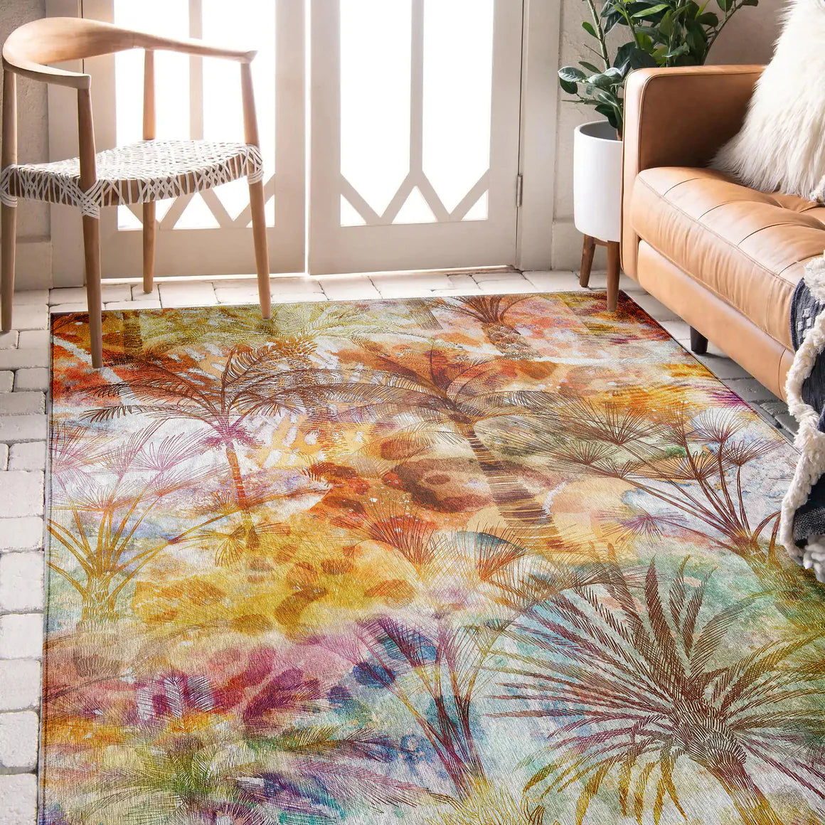 Tropics Salmon Rug