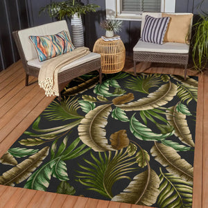 Tropics Black Rug