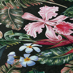 Tropics Floral Black Rug