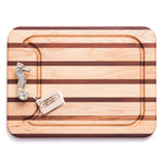 Appetizer Board Multi-Stripe with Seahorse Handle