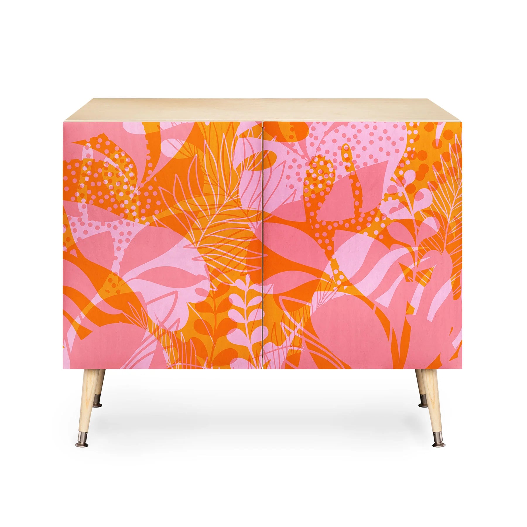 Tropical Jungle Pattern Orange Credena