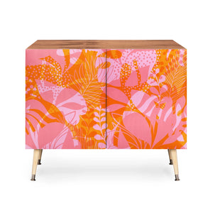 Tropical Jungle Pattern Orange Credena