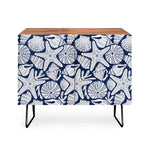 Ocean Floor Nautical Shells Credenza