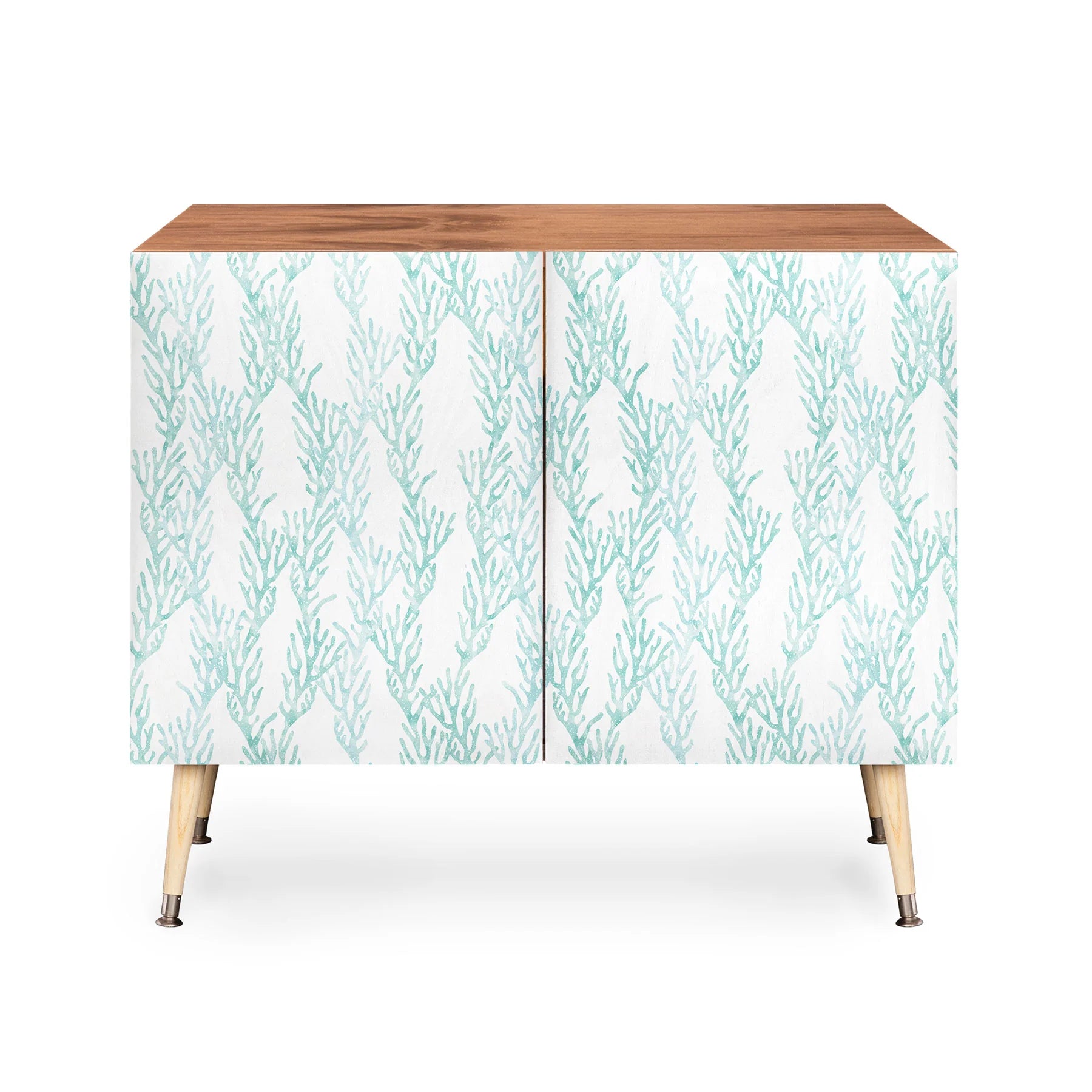 Coral in Seaglass Credenza