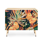 Dark Tropical Botanical Wild A Credenza