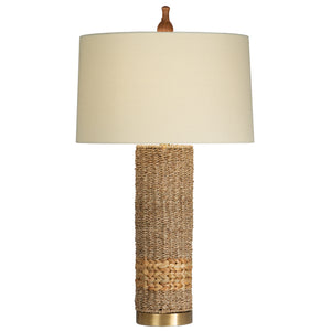 Maui Table Lamp with Oatmeal Linen Shade