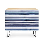 Ombre Sea Stripes Navy Credenza