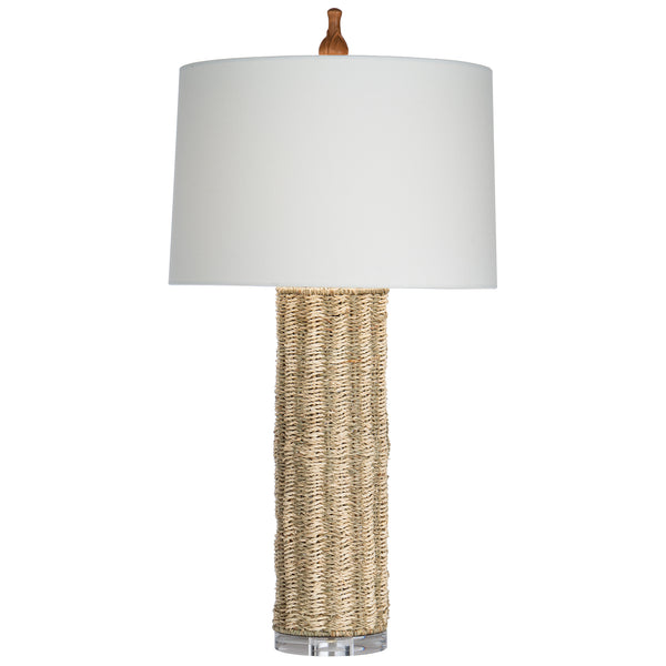 Sanibel Table Lamp with White Drum Shade