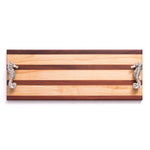 Serving Board Multi-Stripe with Seahorse Handles