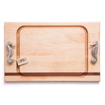 Steak Board with Seahorse Handles