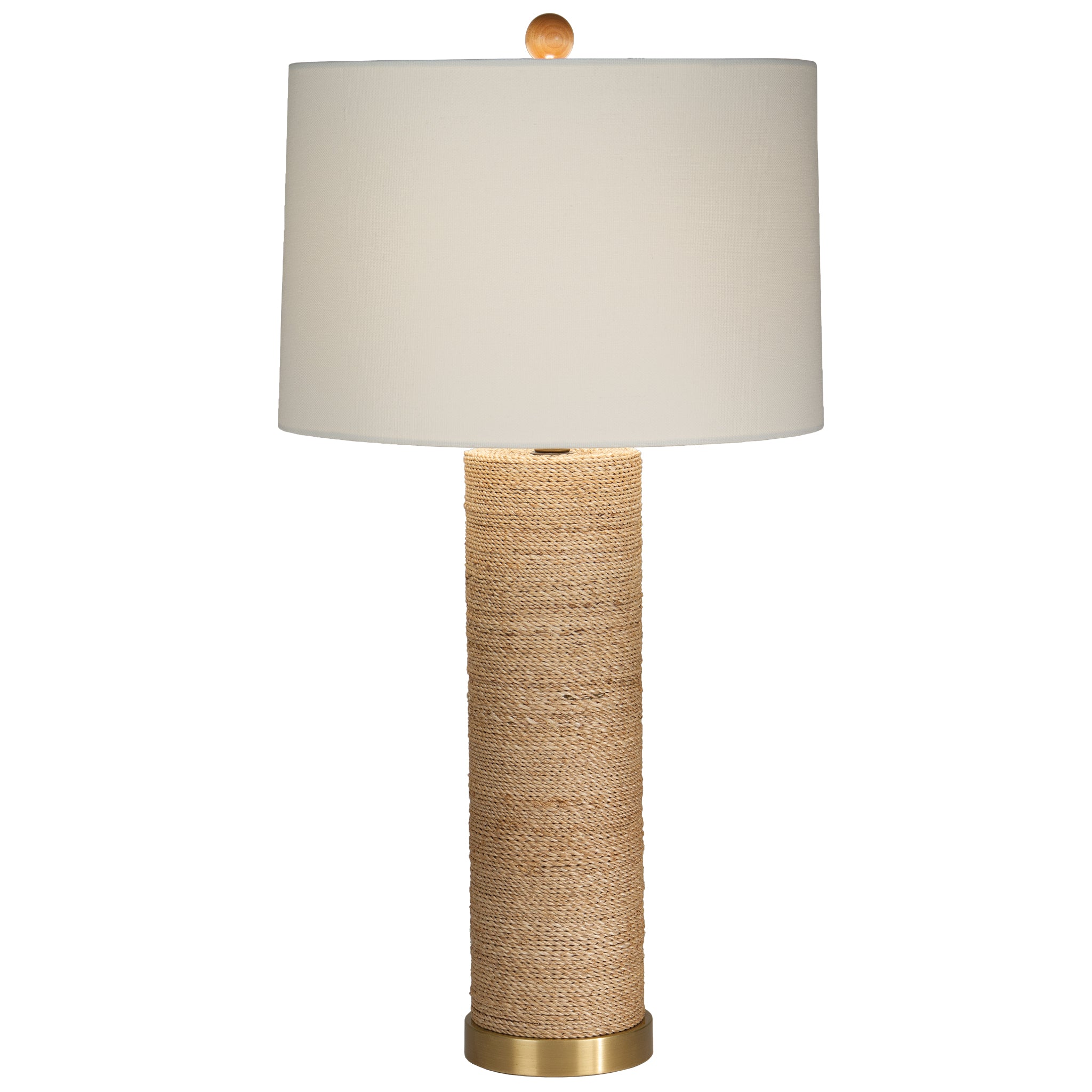 Tied Up 33" Table Lamp with White Sailcloth Shade