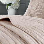 Shell Pink Serene 3 Piece Cotton Coverlet Set