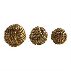 Gilded Rope Spheres