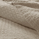 Beige Valencia 3 Piece Matelasse Coverlet Set