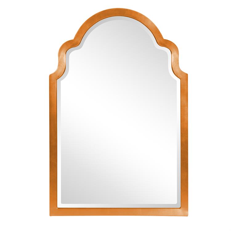 Sultan Mirror - Glossy Orange 24" W x 36" H