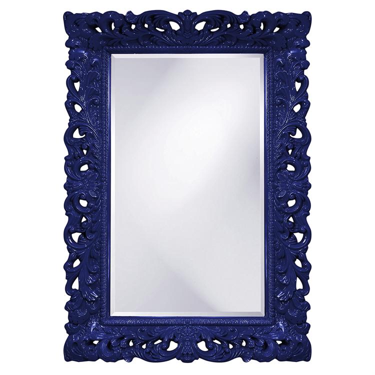 Barcelona Mirror- Glossy Navy 33" W x 45" H