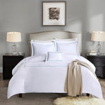 Coastal Luxury Duvet Set with Aqua Accents