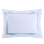 Coastal Luxury Duvet Set with Aqua Accents