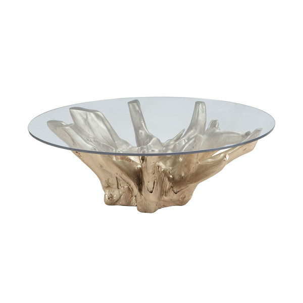 Champagne Teak Root Coffee Table