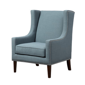 Classic Wing Back Chair - Blue