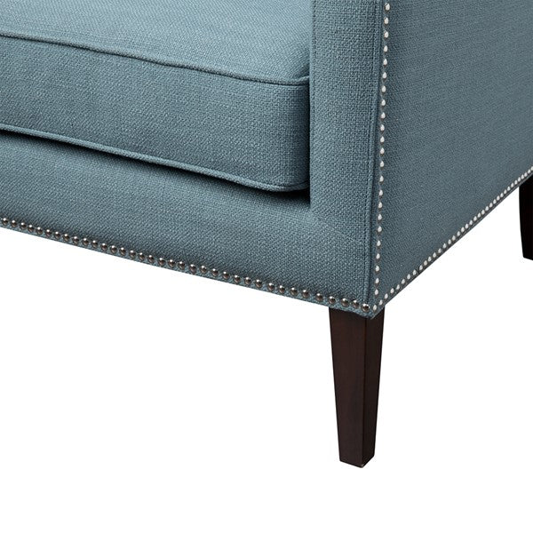 Classic Wing Back Chair - Blue