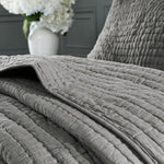 Coastal Gray Serene 3 Piece Cotton Coverlet Set