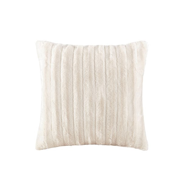 Ivory  Pillow 20 In. and Throw 50 in. x 60 in.