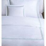 Coastal Luxury Duvet Set with Aqua Accents