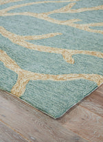 Coral Teal Indoor-Outdoor Area Rug