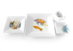 Sea Creature Caboodle 16 Piece Dinnerware Collection