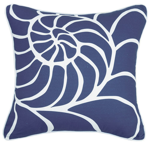 Navy Nautilus Pillow 20 in.