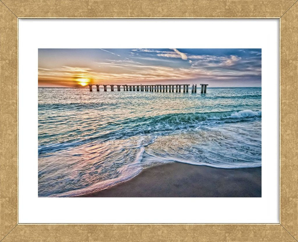 Sun Down Framed Art Print -  Artist Mary Lou Johnson