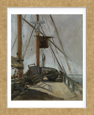 The Ship's Deck c. 1860 Framed Art Print -  Artist Edouard Manet