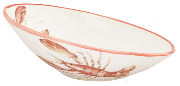 Lobster Large Oval Bowl