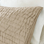 Dark Sand Serene 3 Piece Cotton Coverlet Set